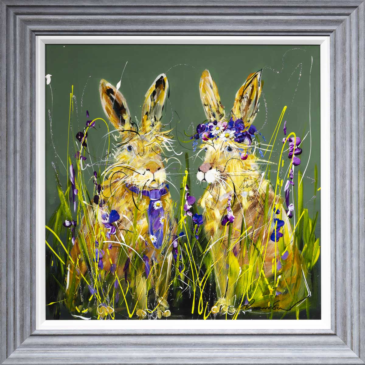 His and Hers - Original Rozanne Bell Framed