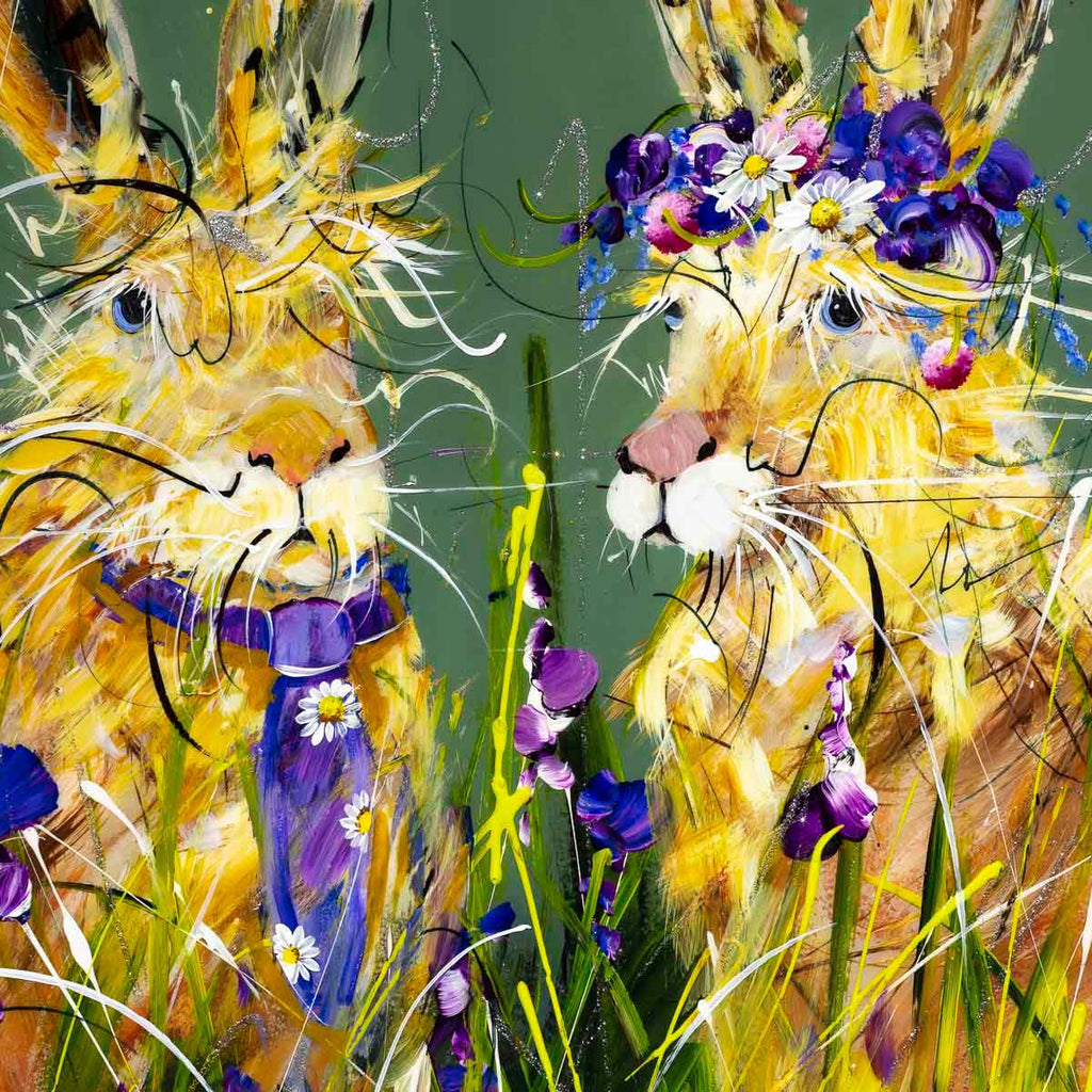 His and Hers - Original - SOLD by artist Rozanne Bell - Wyecliffe Galleries