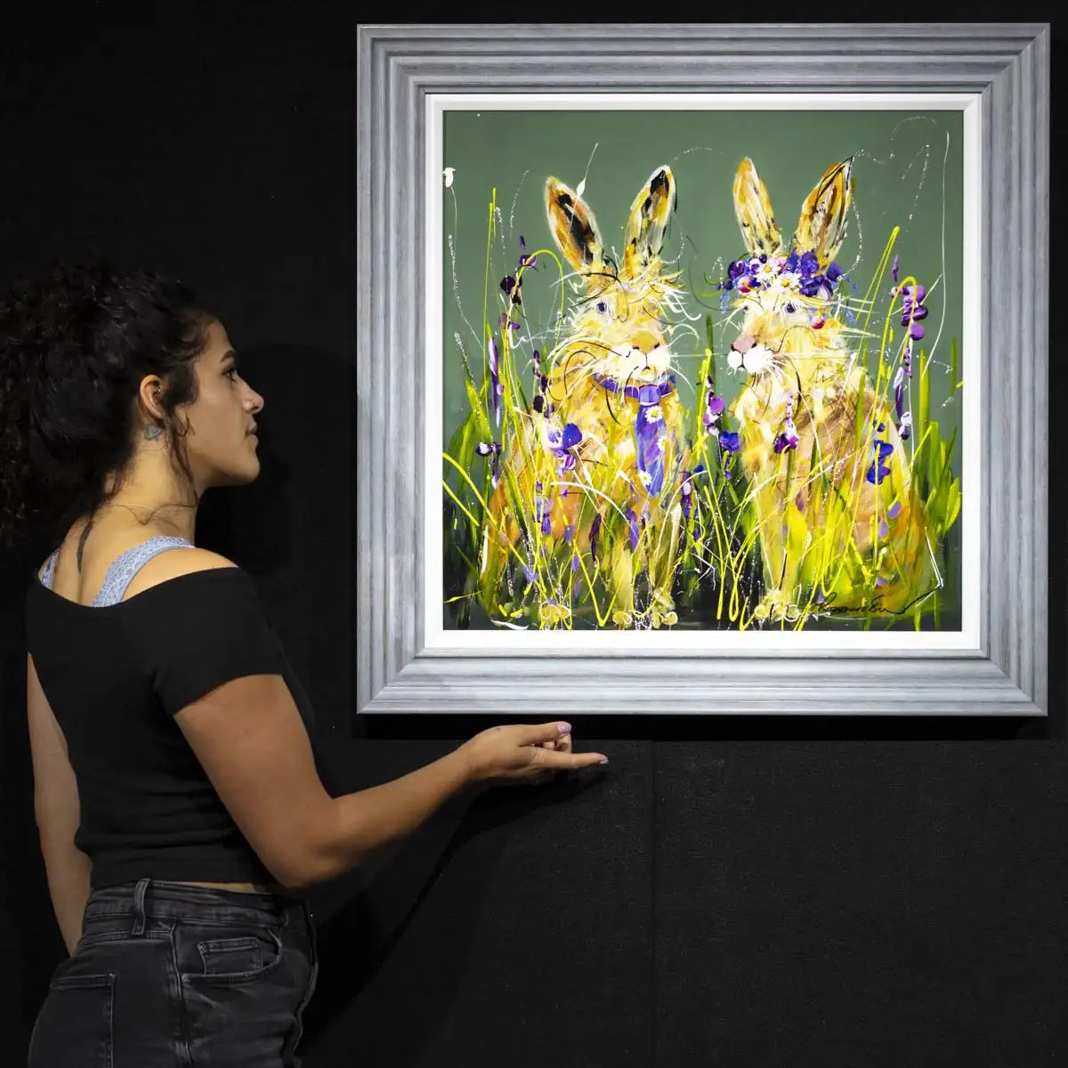 His and Hers - Original - SOLD by artist Rozanne Bell - Wyecliffe Galleries