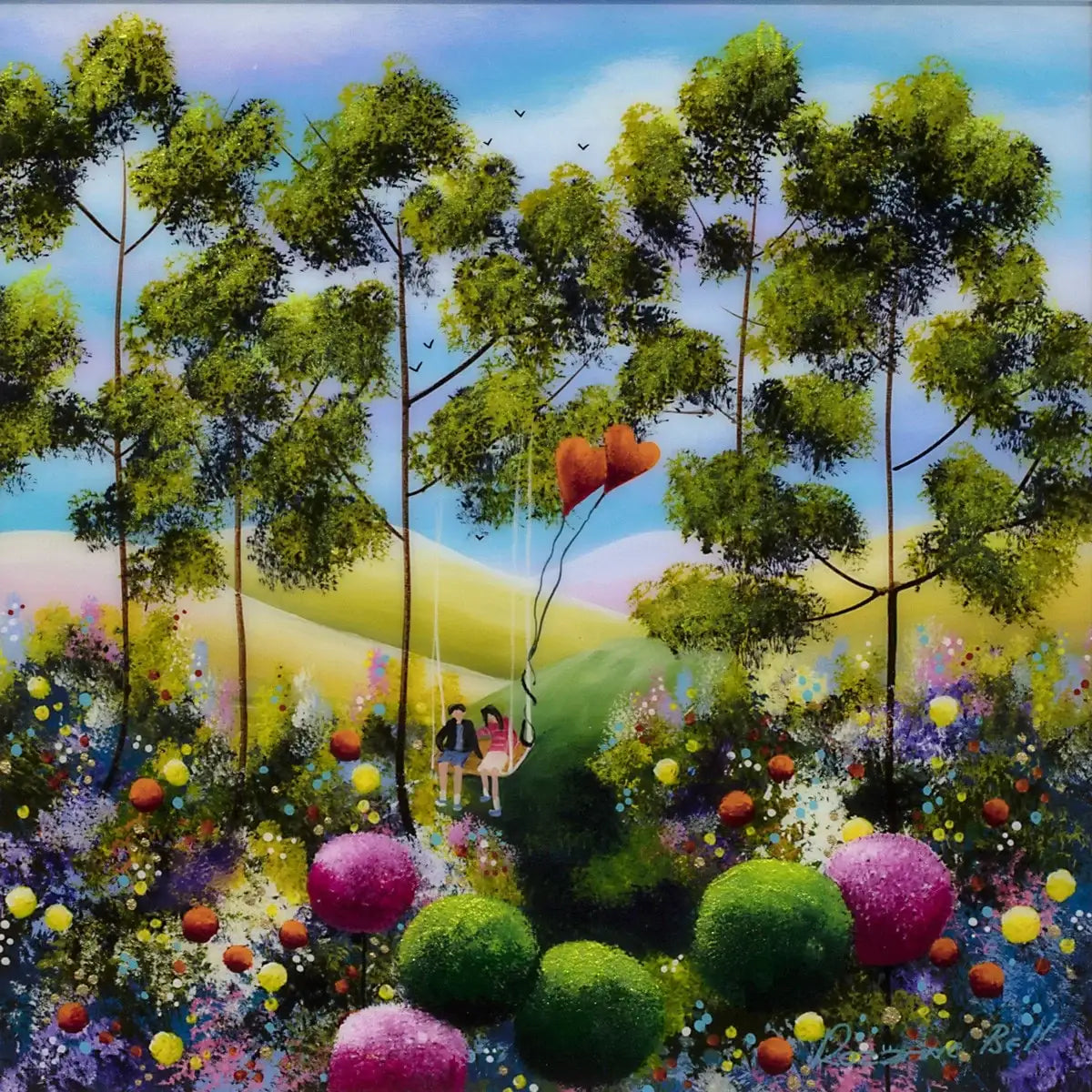 Hold My Hand - Original - SOLD by artist Rozanne Bell - Wyecliffe Galleries