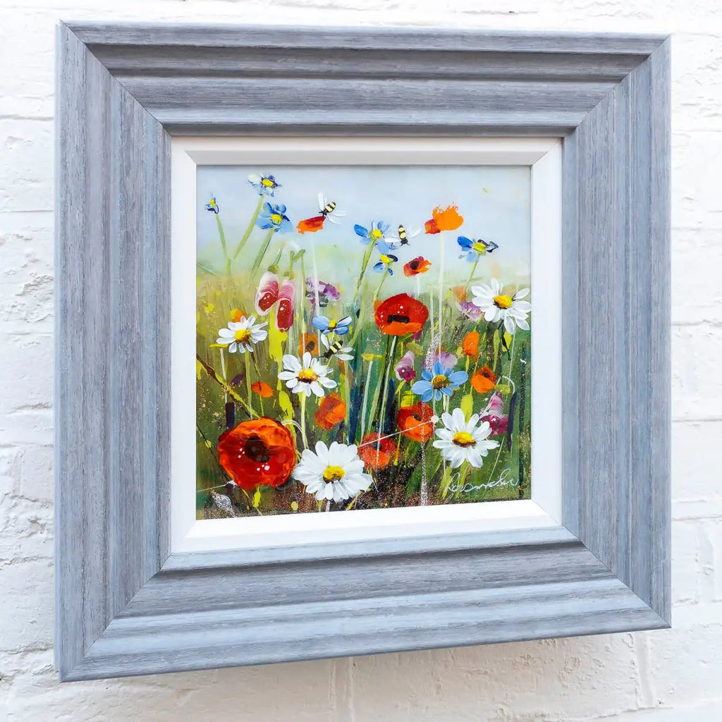 Honey Bees in Spring - Original - SOLD by artist Rozanne Bell - Wyecliffe Galleries