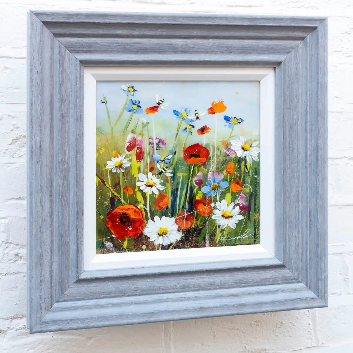 Honey Bees in Spring - Original - SOLD by artist Rozanne Bell - Wyecliffe Galleries