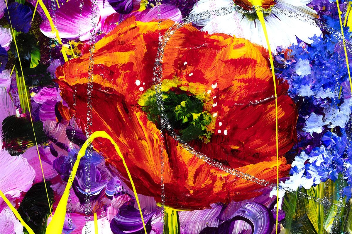 Hope Blooms - Original Rozanne Bell Framed