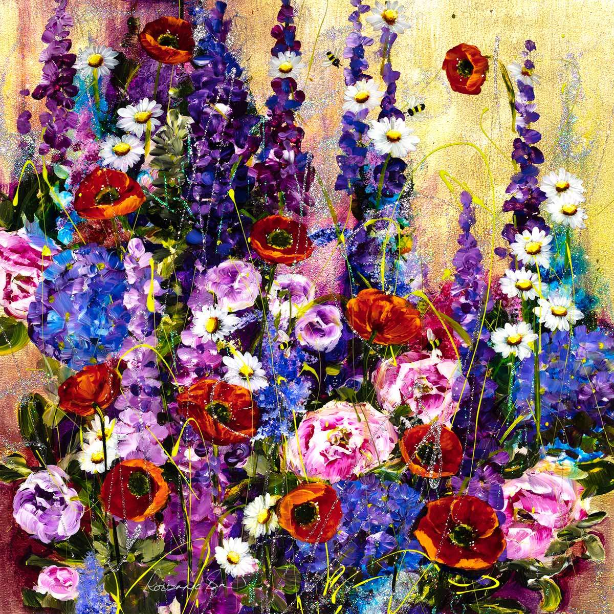 Hope Blooms - Original - SOLD by artist Rozanne Bell - Wyecliffe Galleries