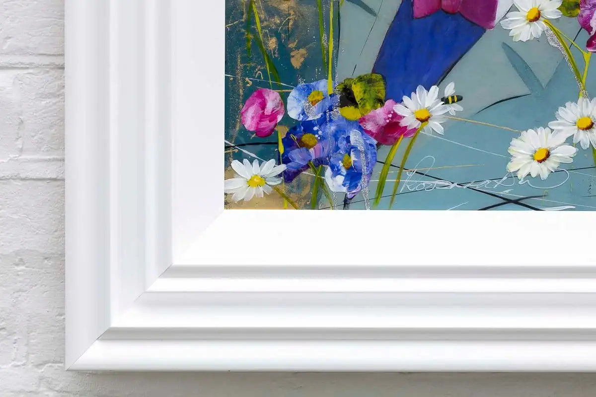How's the Weather Up There - Original - SOLD by artist Rozanne Bell - Wyecliffe Galleries