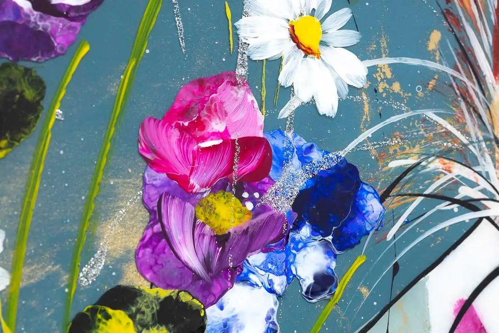 How's the Weather Up There - Original - SOLD by artist Rozanne Bell - Wyecliffe Galleries