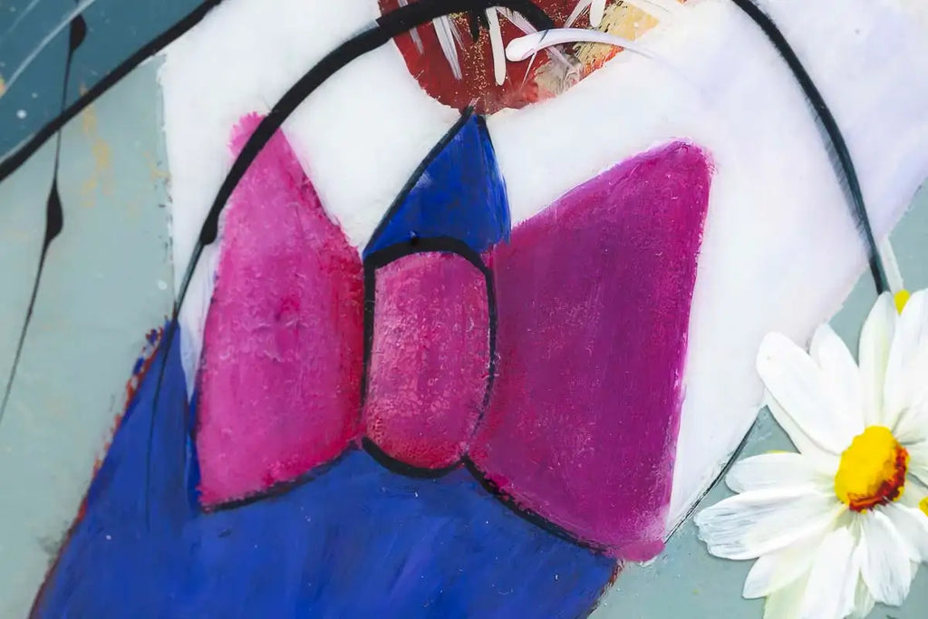 How's the Weather Up There - Original - SOLD by artist Rozanne Bell - Wyecliffe Galleries