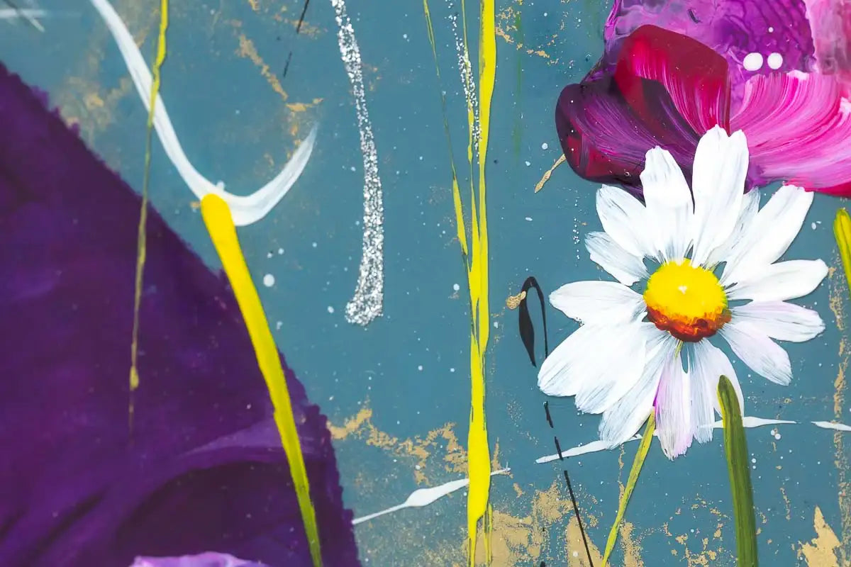 How's the Weather Up There - Original - SOLD by artist Rozanne Bell - Wyecliffe Galleries