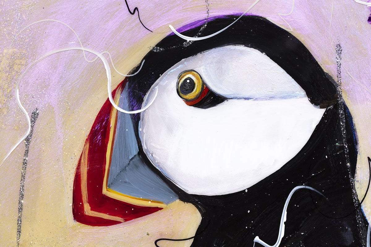 Huff and Puff - Original - SOLD by artist Rozanne Bell - Wyecliffe Galleries