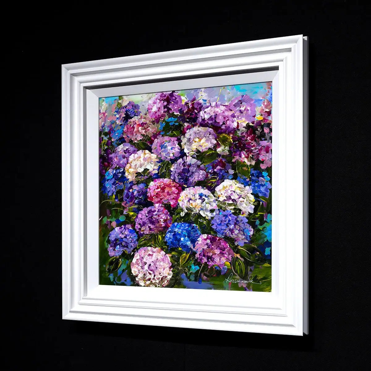 Hydrangeas in Bloom - Original - SOLD by artist Rozanne Bell - Wyecliffe Galleries