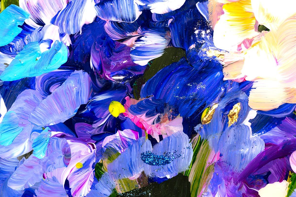 Hydrangeas in Bloom - Original Rozanne Bell Framed