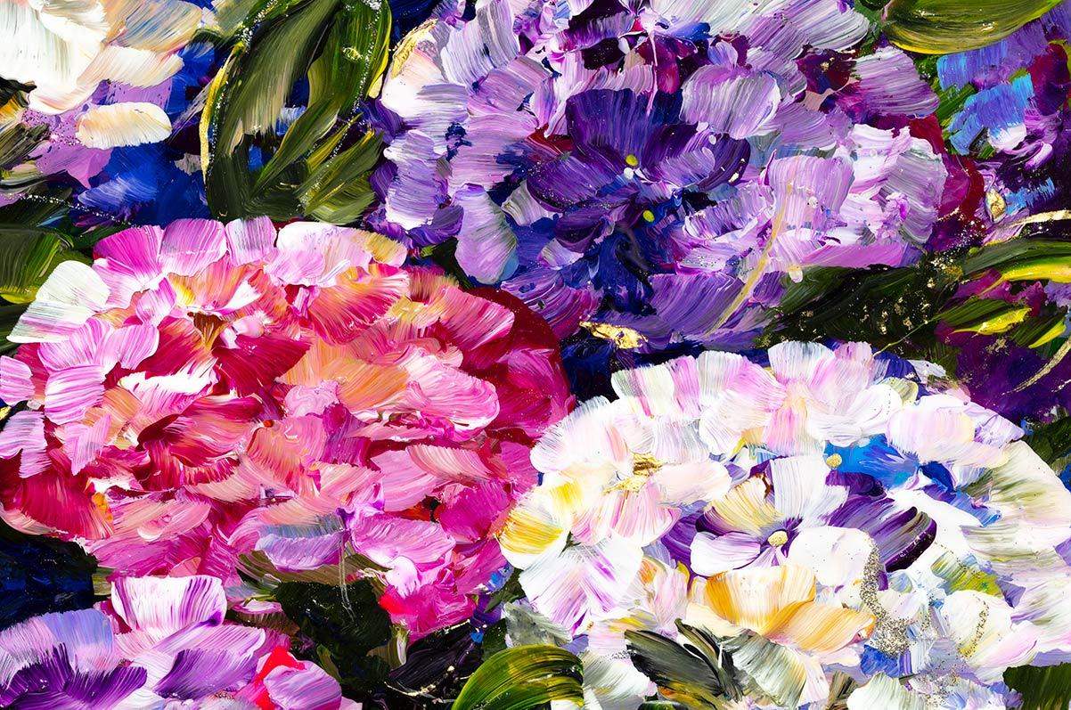 Hydrangeas in Bloom - Original - SOLD by artist Rozanne Bell - Wyecliffe Galleries