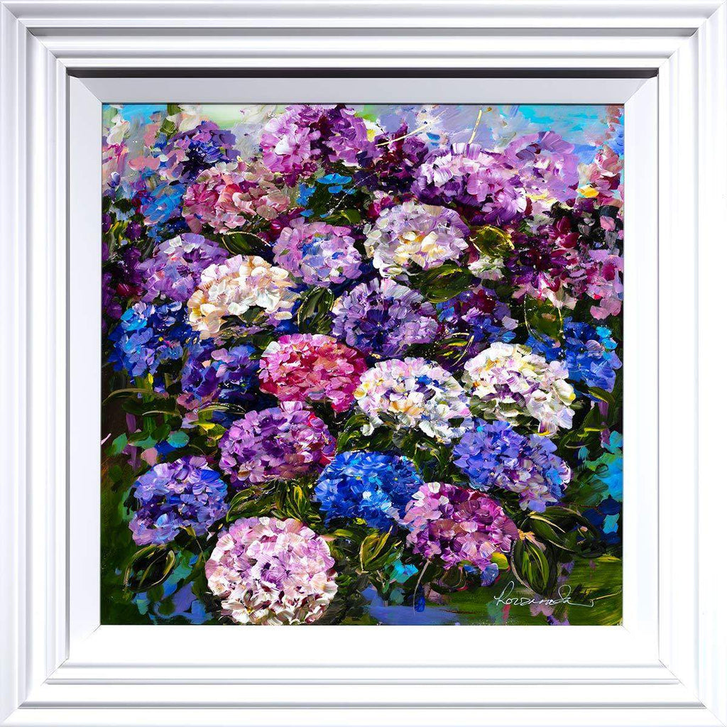 Hydrangeas in Bloom - Original - SOLD by artist Rozanne Bell - Wyecliffe Galleries