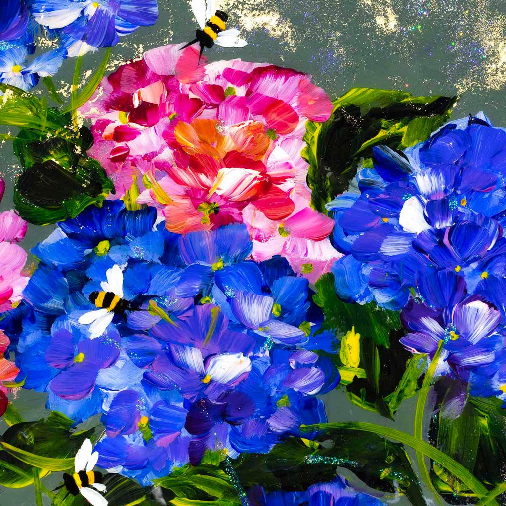 Hydrangeas - Original - SOLD by artist Rozanne Bell - Wyecliffe Galleries