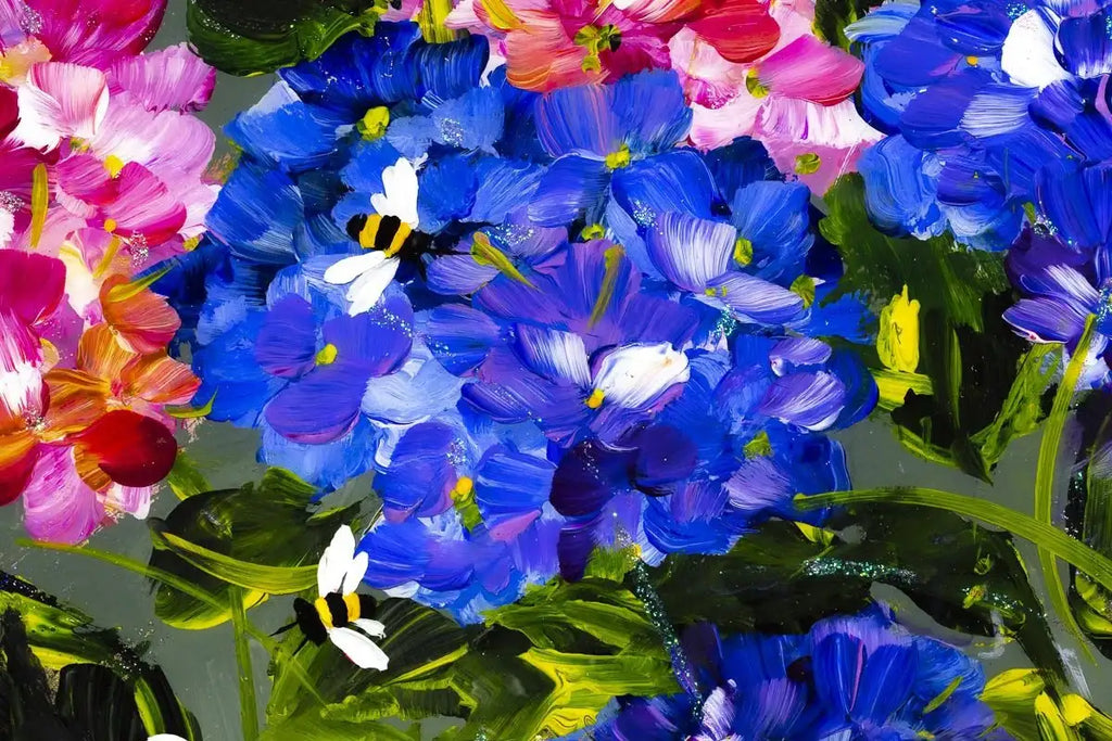 Hydrangeas - Original - SOLD by artist Rozanne Bell - Wyecliffe Galleries