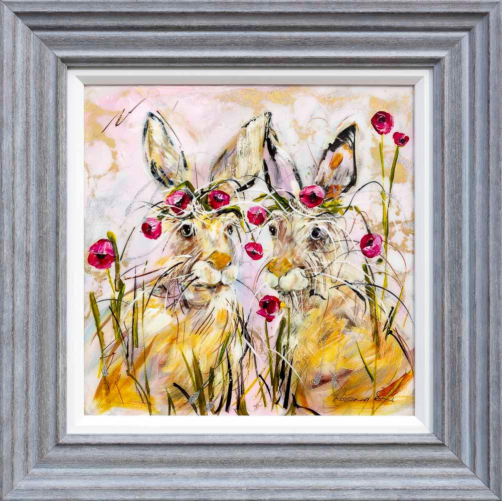 I'll Bring You Flowers - Original - SOLD by artist Rozanne Bell - Wyecliffe Galleries