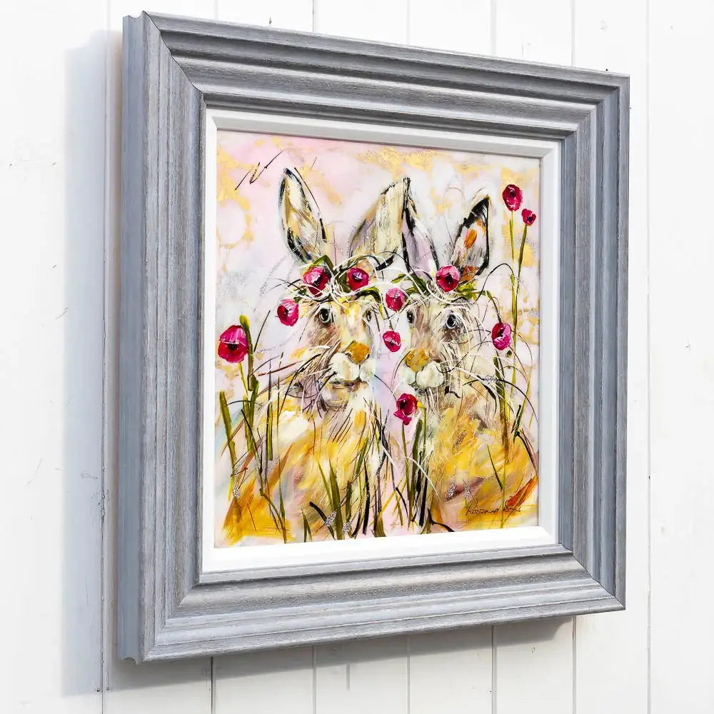 I'll Bring You Flowers - Original - SOLD by artist Rozanne Bell - Wyecliffe Galleries