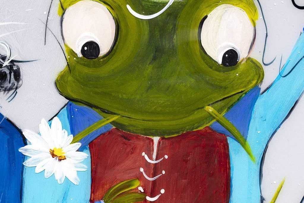I'm Such a Clever Toad - Original - SOLD by artist Rozanne Bell - Wyecliffe Galleries