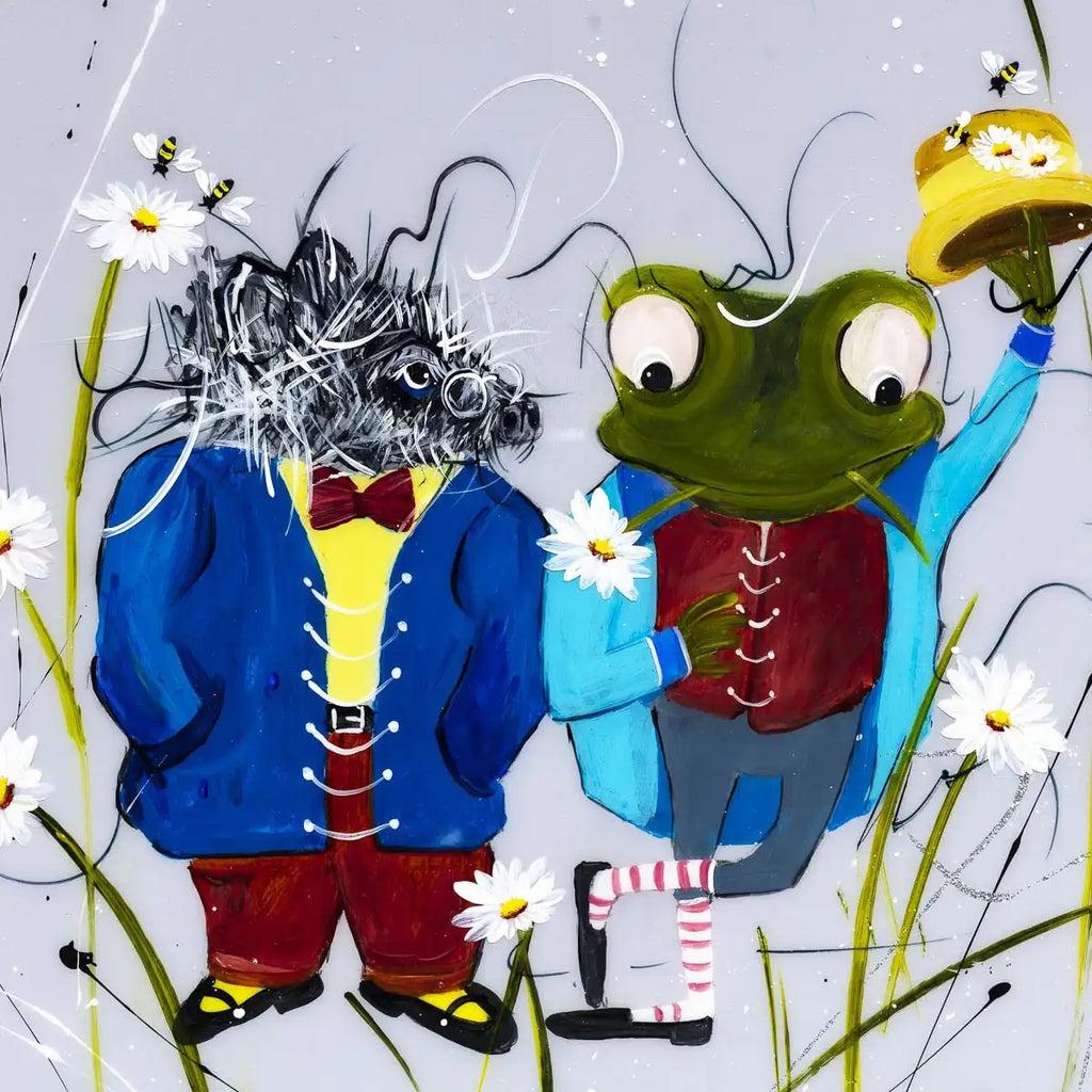 I'm Such a Clever Toad - Original - SOLD by artist Rozanne Bell - Wyecliffe Galleries