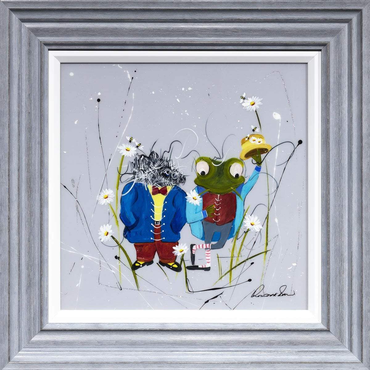 I'm Such a Clever Toad - Original - SOLD by artist Rozanne Bell - Wyecliffe Galleries