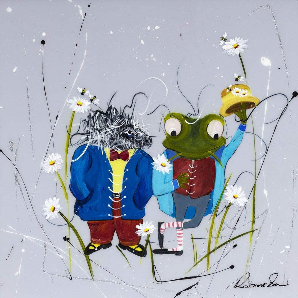 I'm Such a Clever Toad - Original - SOLD by artist Rozanne Bell - Wyecliffe Galleries