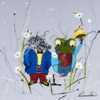 I'm Such a Clever Toad - Original - SOLD by artist Rozanne Bell - Wyecliffe Galleries