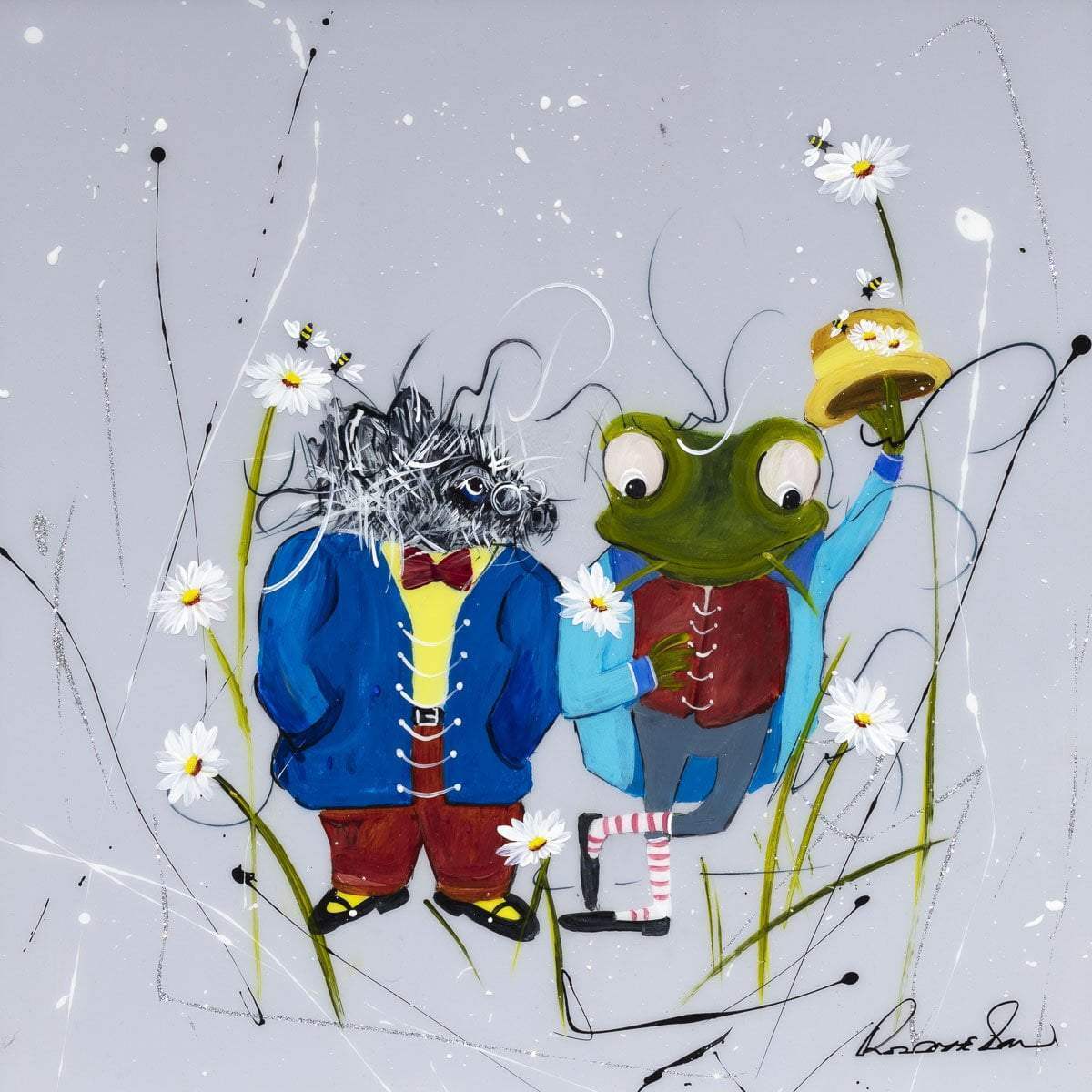 I'm Such a Clever Toad - Original - SOLD by artist Rozanne Bell - Wyecliffe Galleries