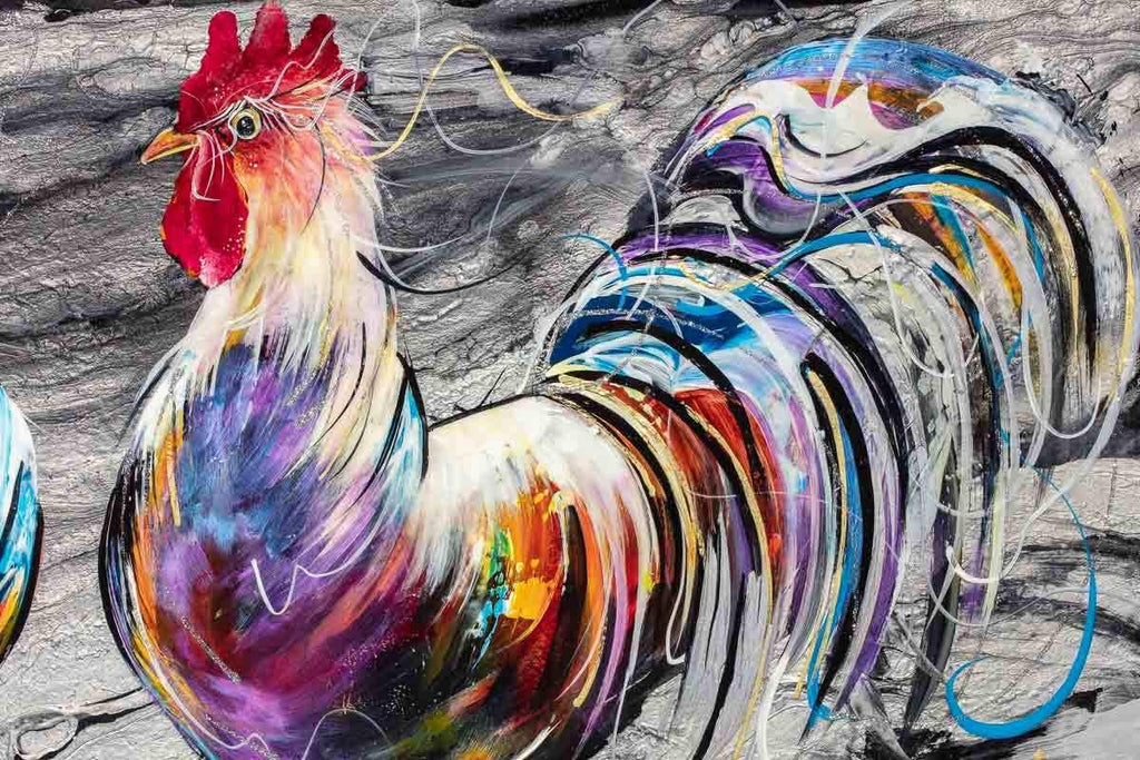 I'm Watching You - Original - SOLD by artist Rozanne Bell - Wyecliffe Galleries