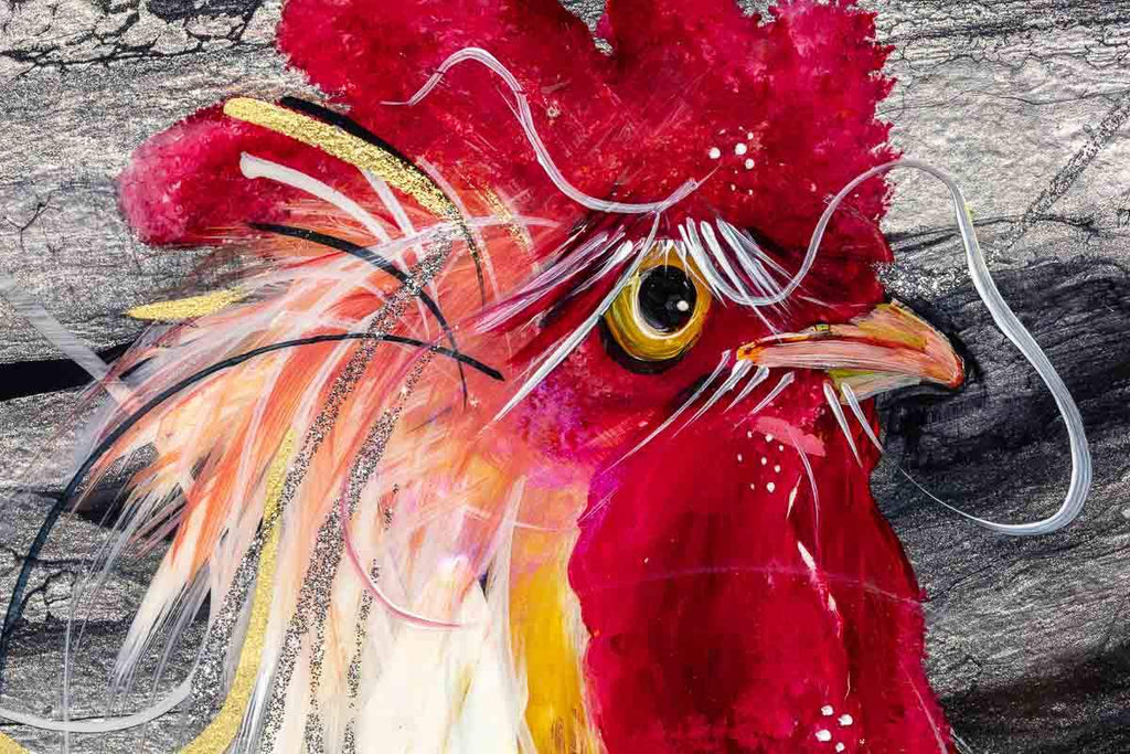 I'm Watching You - Original - SOLD by artist Rozanne Bell - Wyecliffe Galleries