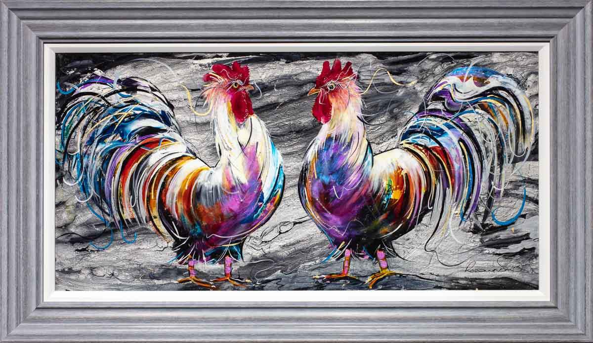 I'm Watching You - Original - SOLD by artist Rozanne Bell - Wyecliffe Galleries