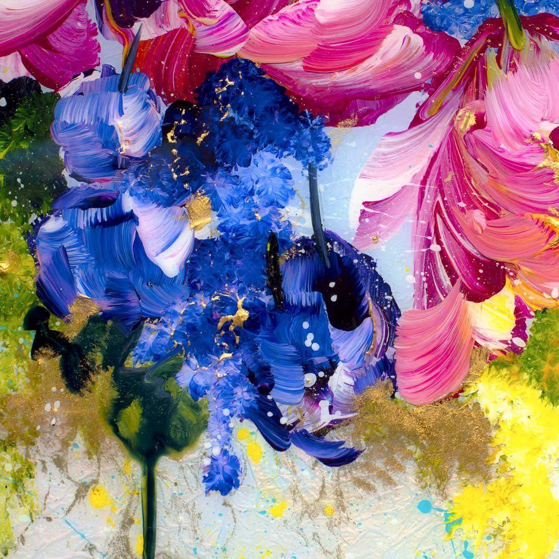 In Bloom I - Original - SOLD by artist Rozanne Bell - Wyecliffe Galleries