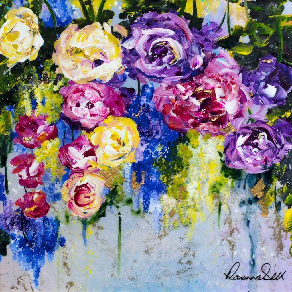In Bloom II - Original - SOLD by artist Rozanne Bell - Wyecliffe Galleries