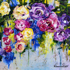 In Bloom II - Original - SOLD by artist Rozanne Bell - Wyecliffe Galleries