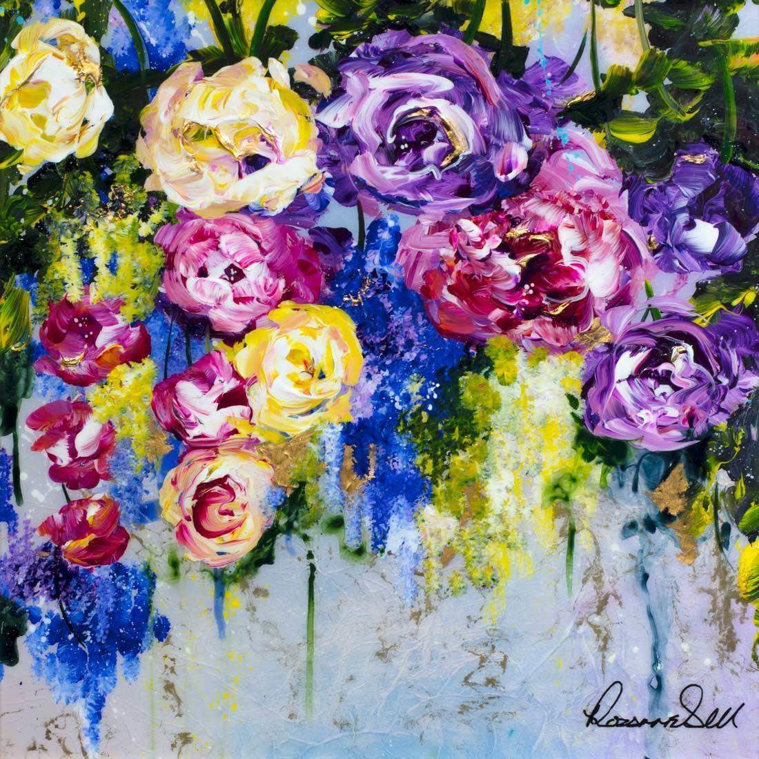 In Bloom II - Original - SOLD by artist Rozanne Bell - Wyecliffe Galleries