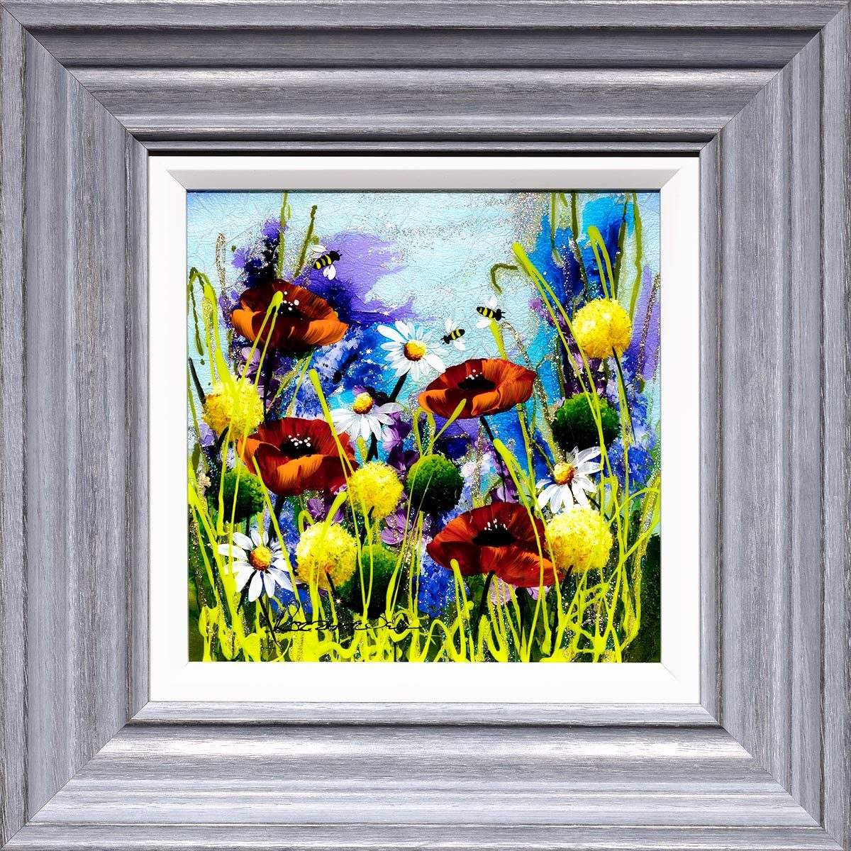 In The Meadow II - Original - SOLD by artist Rozanne Bell - Wyecliffe Galleries