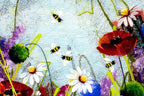 In The Meadow III - Original - SOLD by artist Rozanne Bell - Wyecliffe Galleries