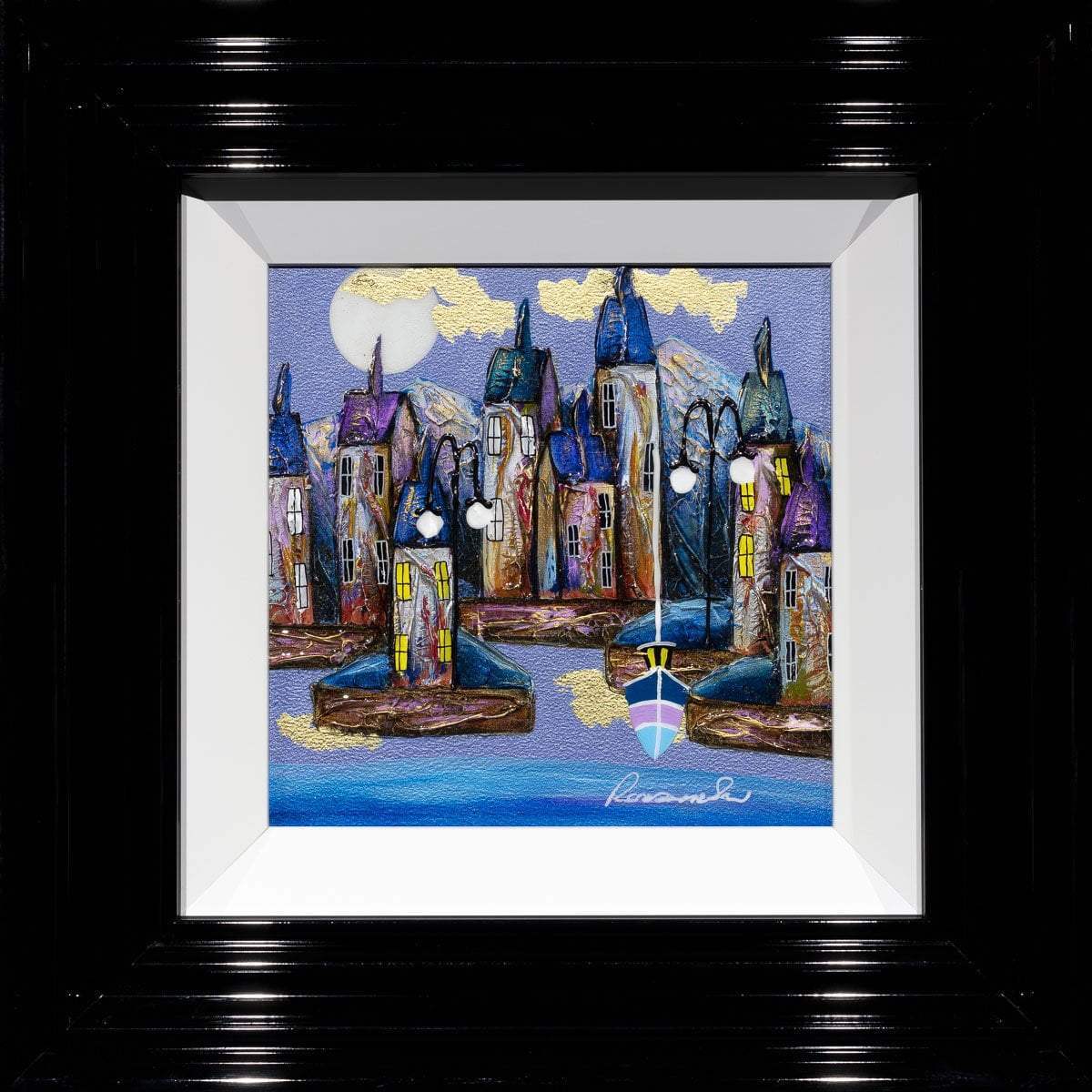 In The Moonlight - Original - SOLD by artist Rozanne Bell - Wyecliffe Galleries