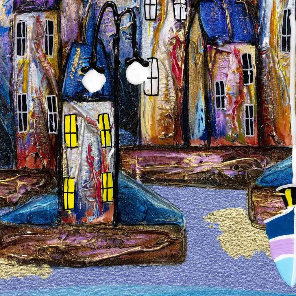 In The Moonlight - Original - SOLD by artist Rozanne Bell - Wyecliffe Galleries