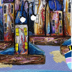 In The Moonlight - Original - SOLD by artist Rozanne Bell - Wyecliffe Galleries