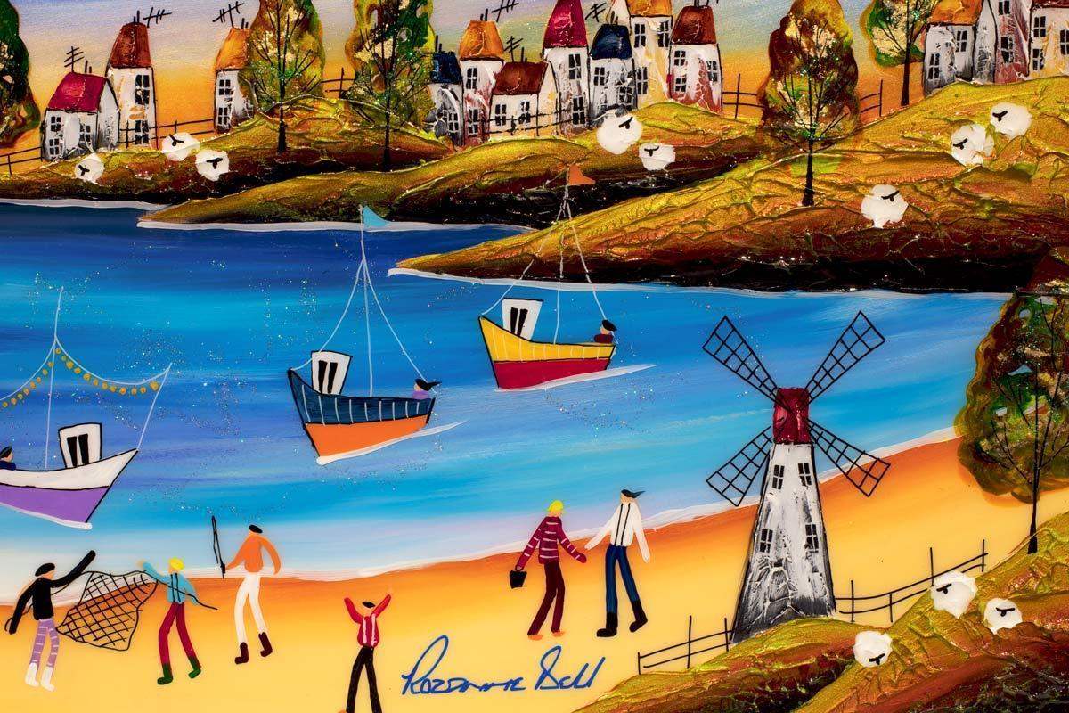 Indigo Bay - SOLD by artist Rozanne Bell - Wyecliffe Galleries