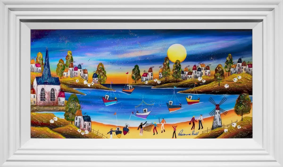 Indigo Bay - SOLD by artist Rozanne Bell - Wyecliffe Galleries