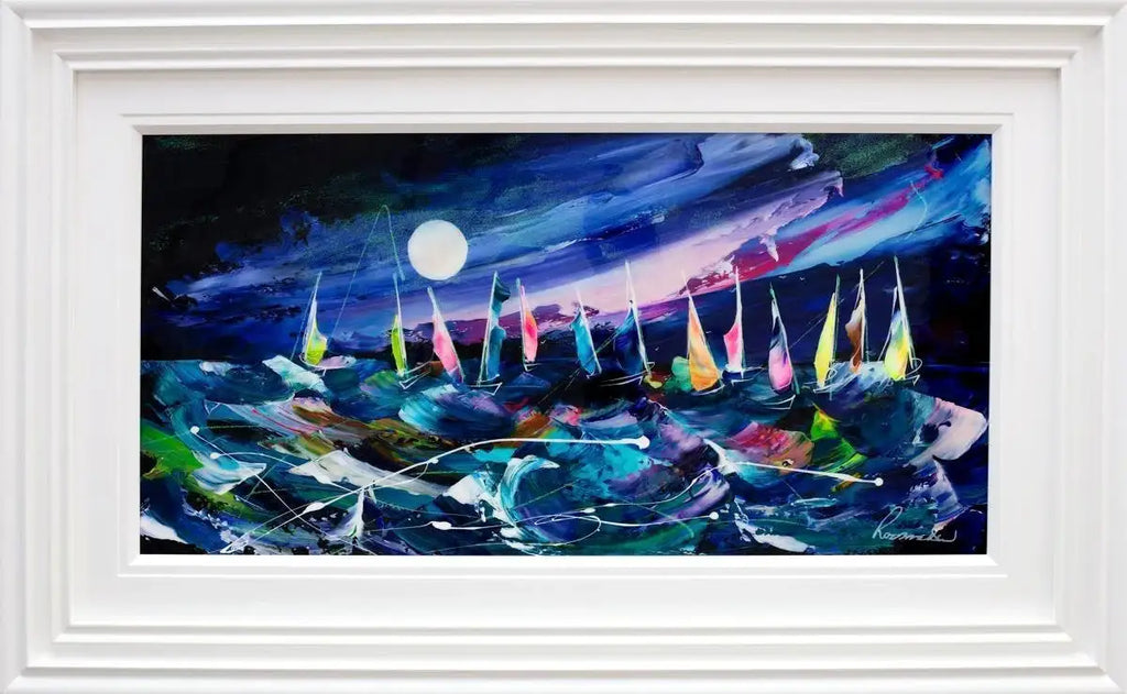 Indigo Storm - Original - SOLD by artist Rozanne Bell - Wyecliffe Galleries