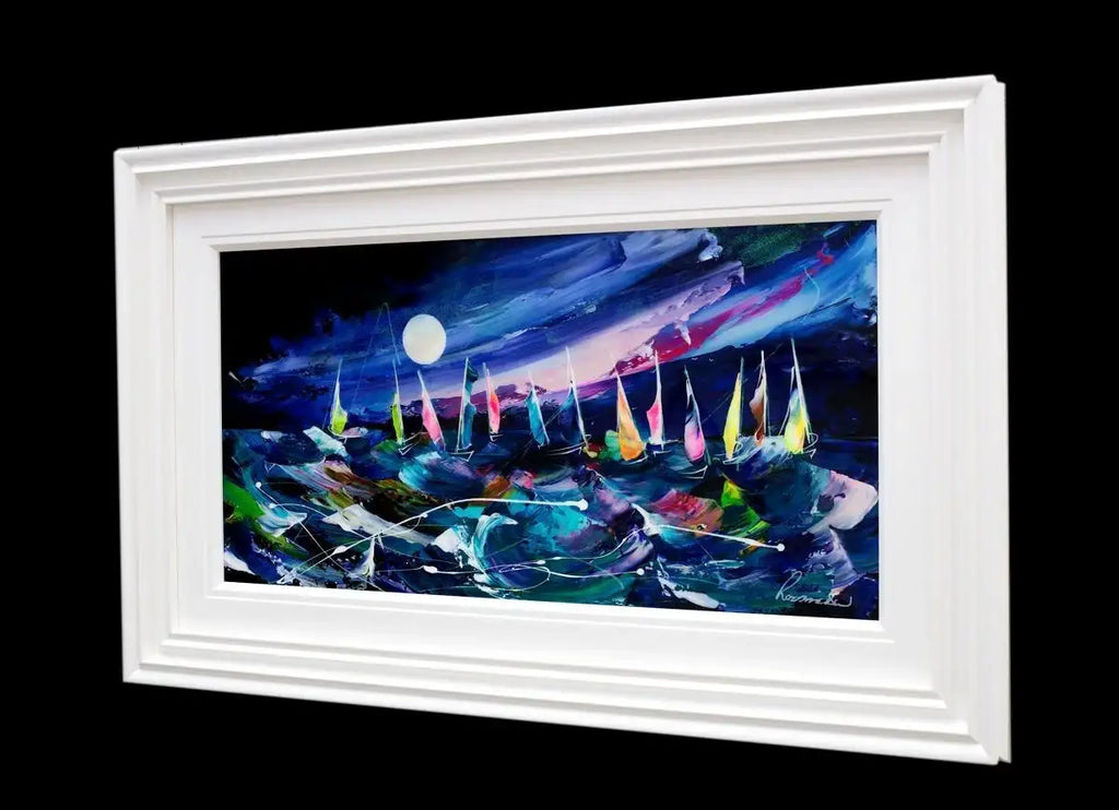 Indigo Storm - Original - SOLD by artist Rozanne Bell - Wyecliffe Galleries