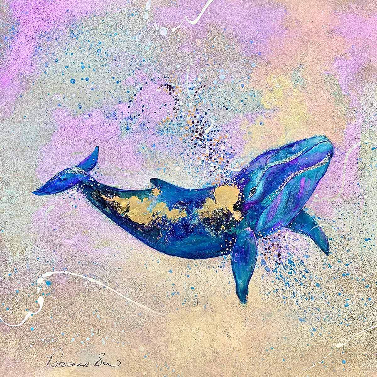 Into The Deep - Original - SOLD by artist Rozanne Bell - Wyecliffe Galleries