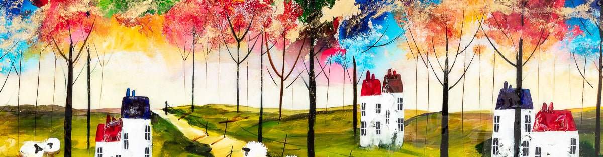 Into The Forest - Original - SOLD by artist Rozanne Bell - Wyecliffe Galleries