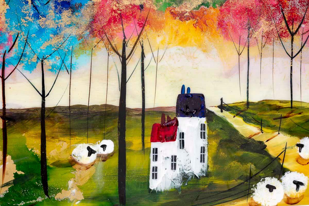 Into The Forest - Original - SOLD by artist Rozanne Bell - Wyecliffe Galleries