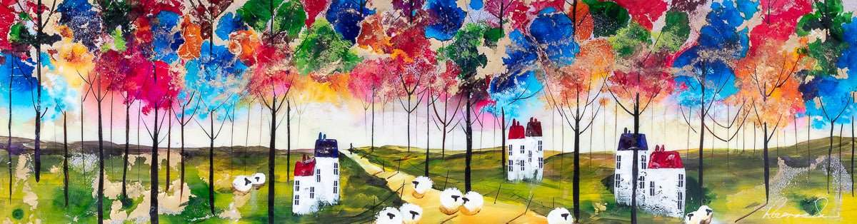 Into The Forest - Original - SOLD by artist Rozanne Bell - Wyecliffe Galleries