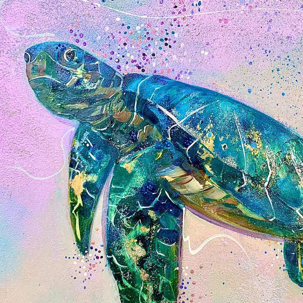 Into The Sea - Original - SOLD by artist Rozanne Bell - Wyecliffe Galleries