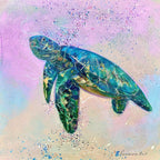 Into The Sea - Original - SOLD by artist Rozanne Bell - Wyecliffe Galleries