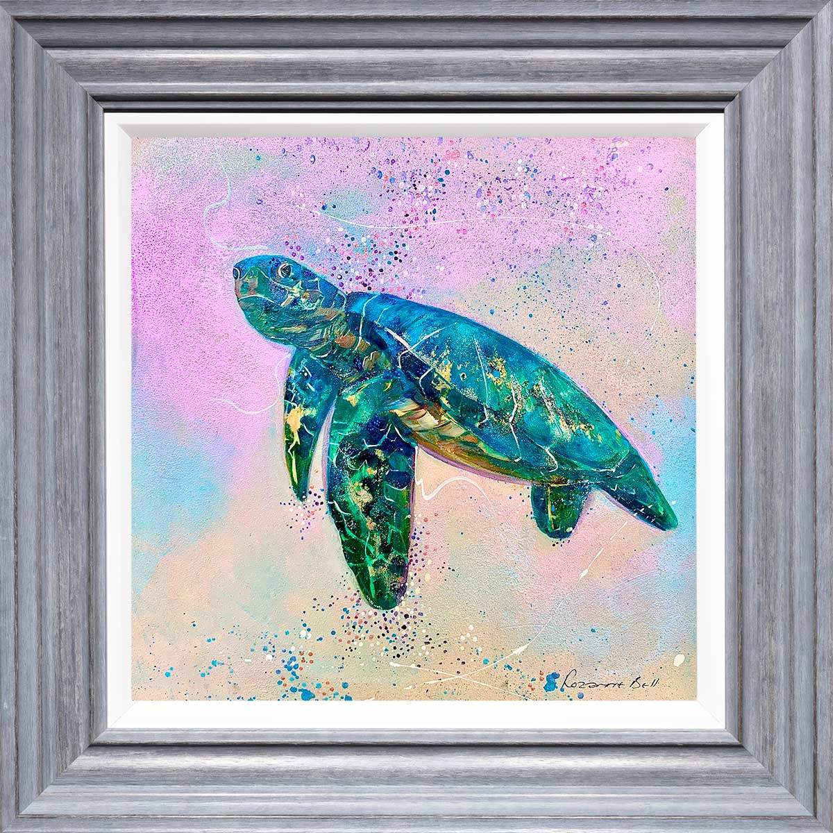 Into The Sea - Original - SOLD by artist Rozanne Bell - Wyecliffe Galleries